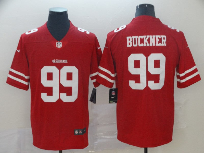 Men's San Francisco 49ers DeForest Buckner #99 Red Game Jersey1 football jersey product view 1