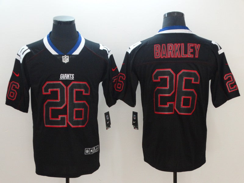 Men's New York Giants #26 Saquon Barkley Black Alternate Game Jersey1 football jersey product view 1