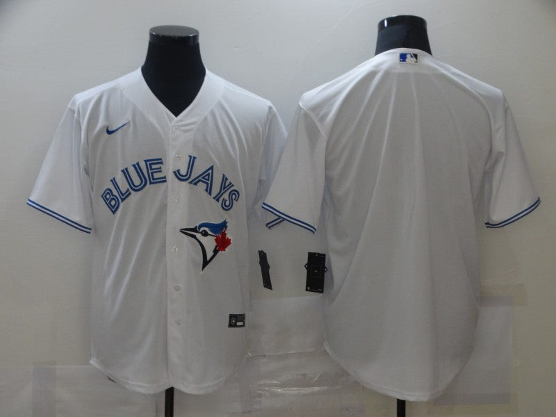 Men's Toronto Blue Jays White Home Blank Replica Jersey1 baseball jersey product view 1