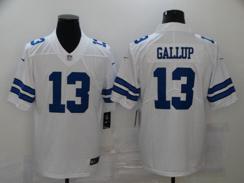 Men's Dallas Cowboys Michael Gallup #13 White Game Player Jersey1 football jersey product view 1