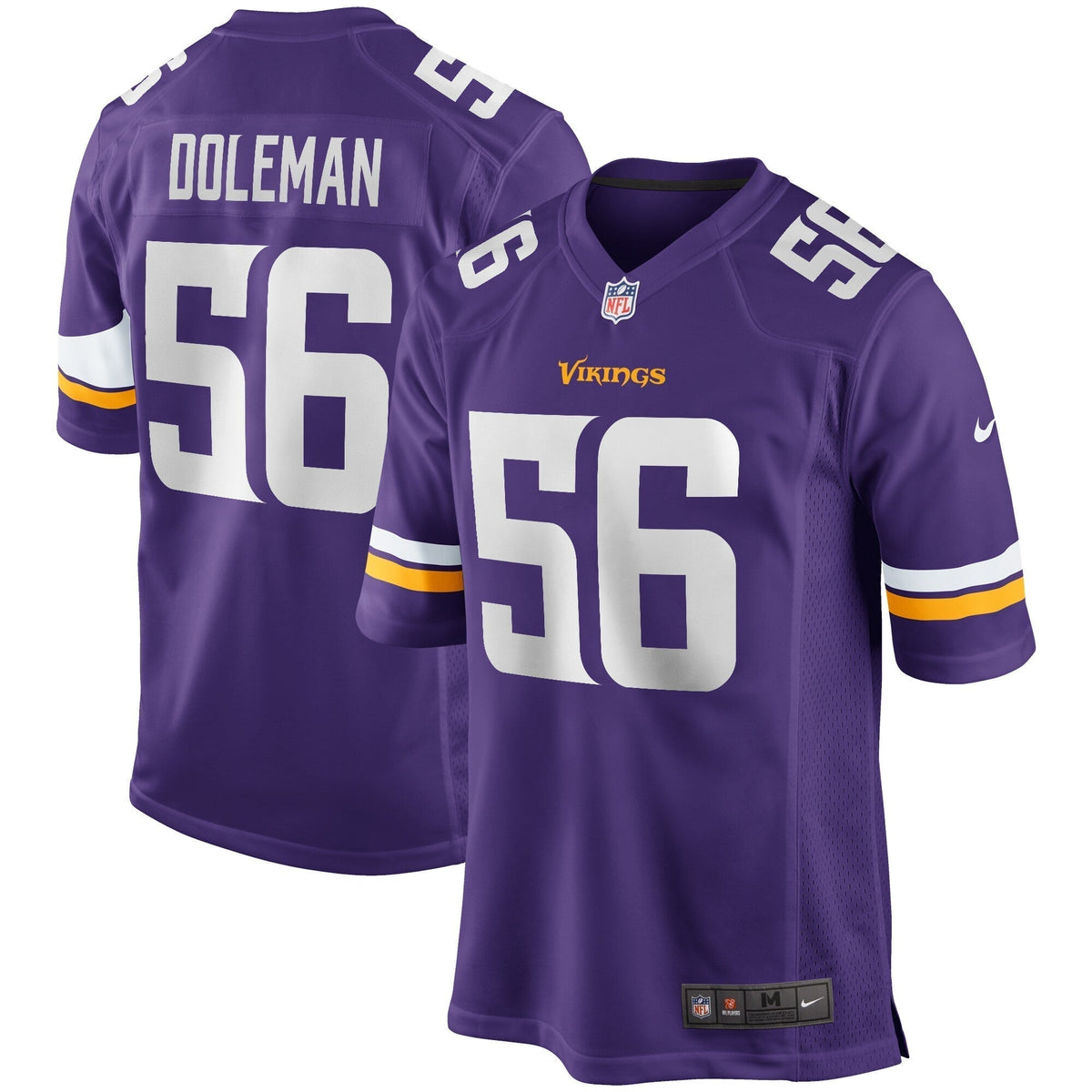 Chris Doleman Minnesota Vikings Nike Game Retired Jersey - Purple football jersey product view 1
