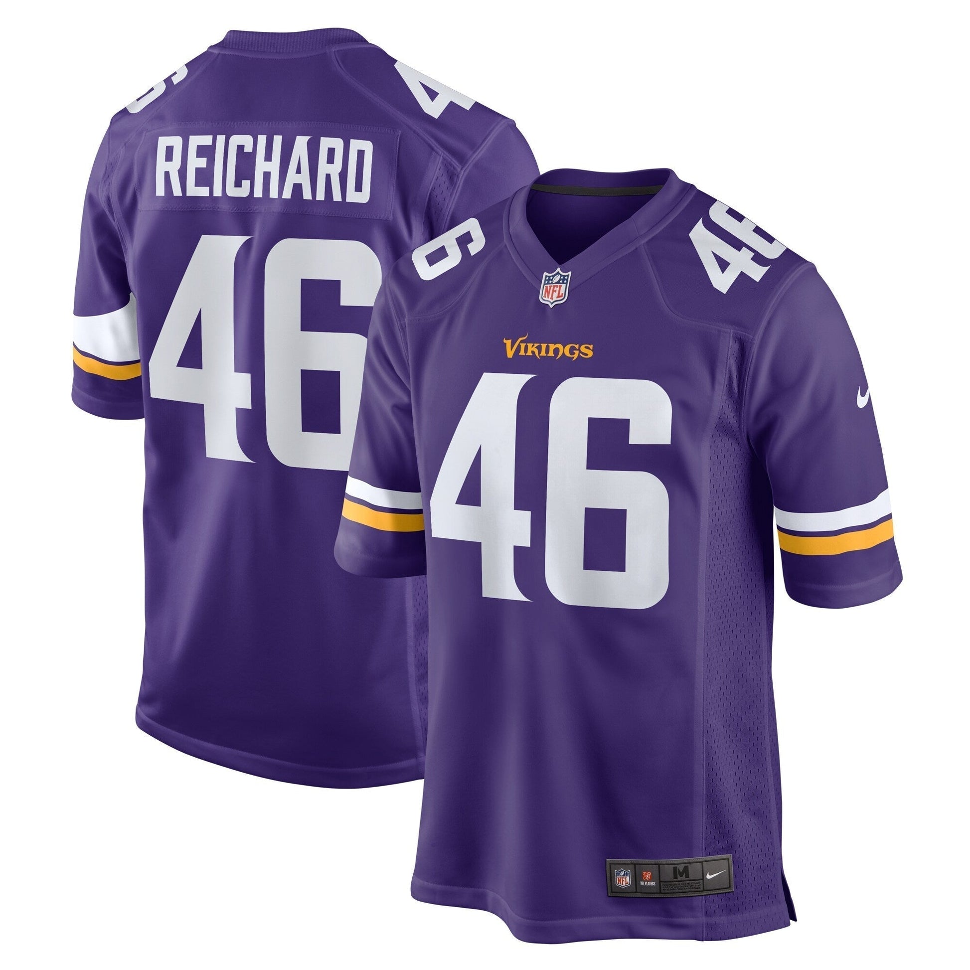Will Reichard Minnesota Vikings Nike Game Jersey - Purple football jersey product view 1