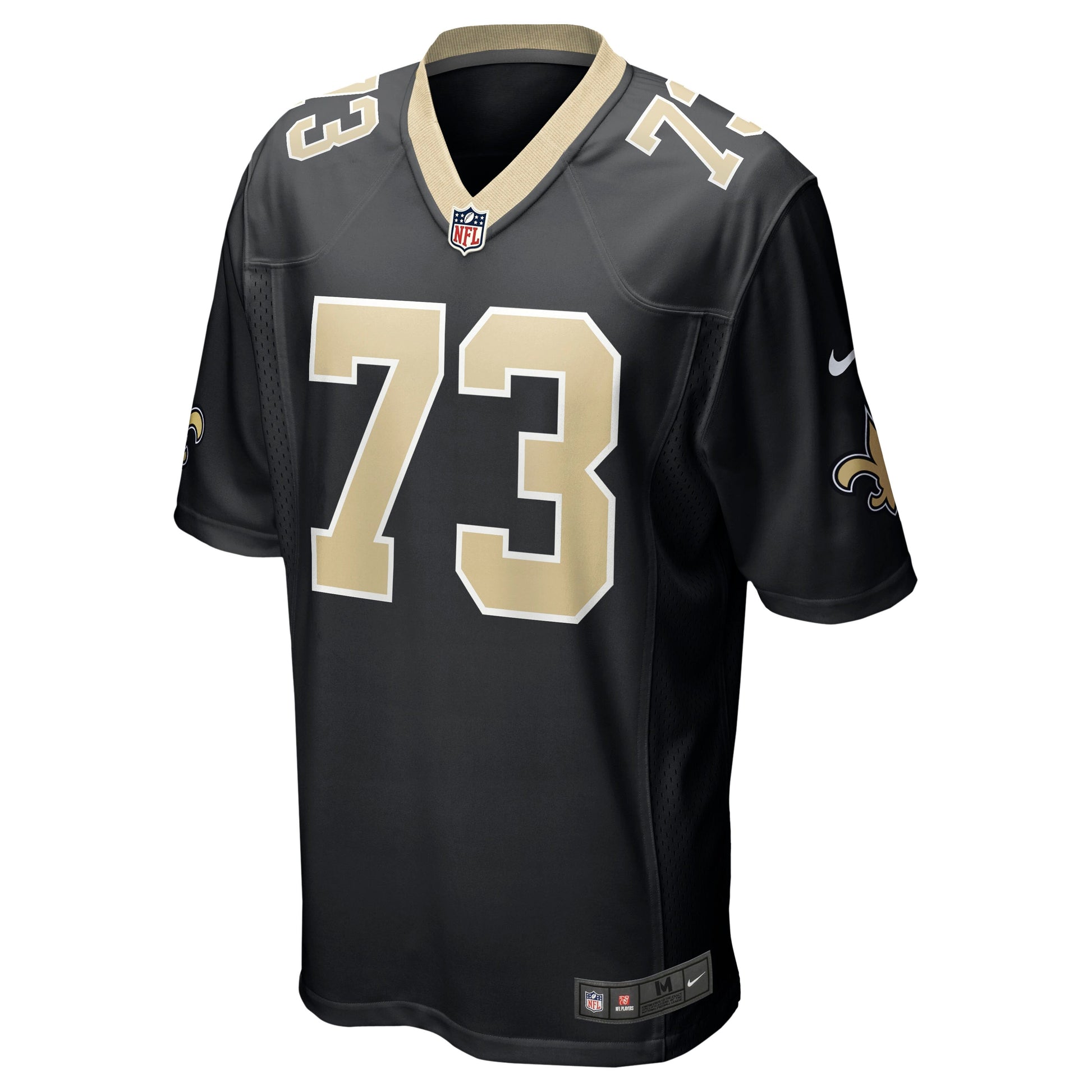 Ethan Greenidge New Orleans Saints Nike Game Jersey - Black football jersey product view 2