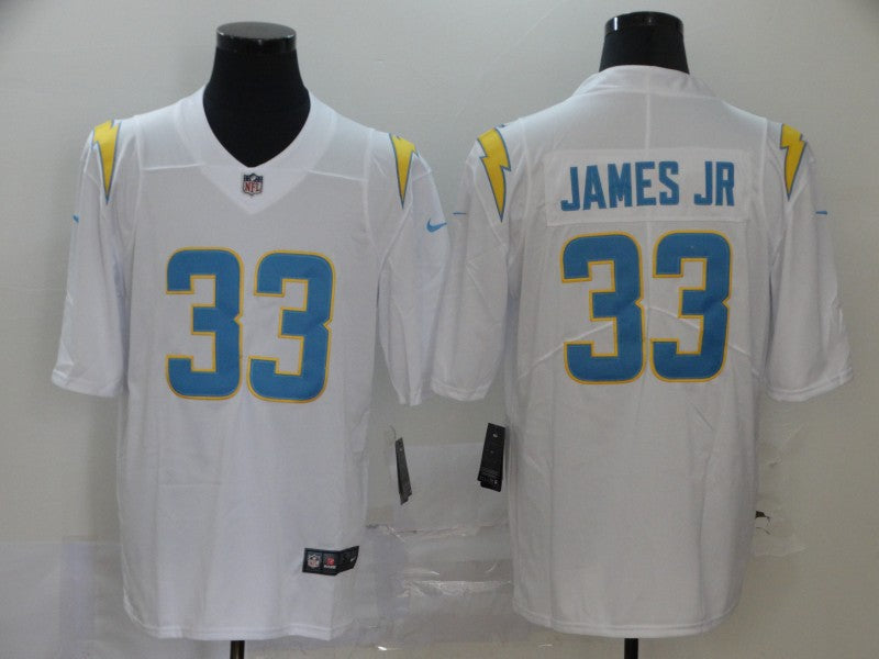 Men's Los Angeles Chargers Derwin James #33 White Game Jersey1 football jersey product view 1