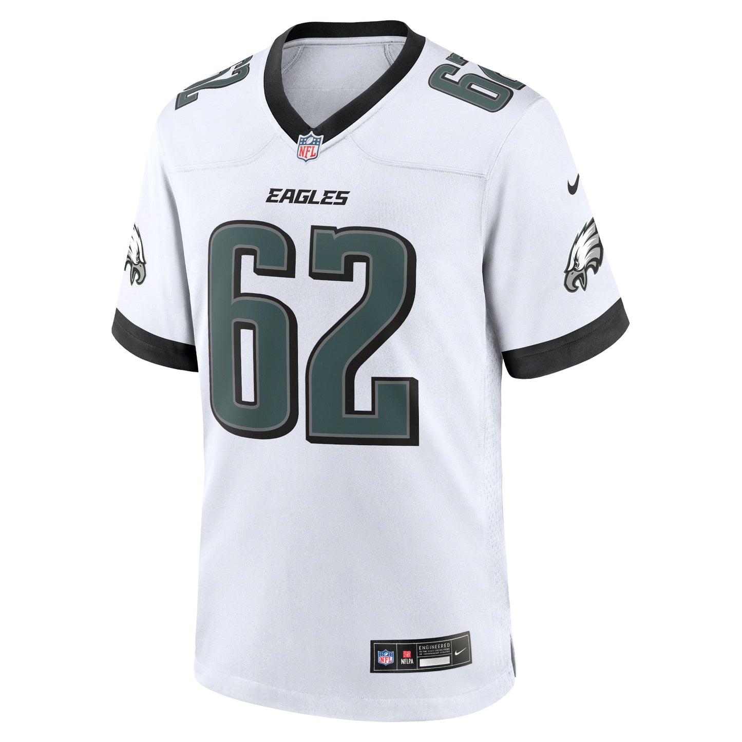 Jason Kelce Philadelphia Eagles Nike White Game Jersey - White football jersey product view 2