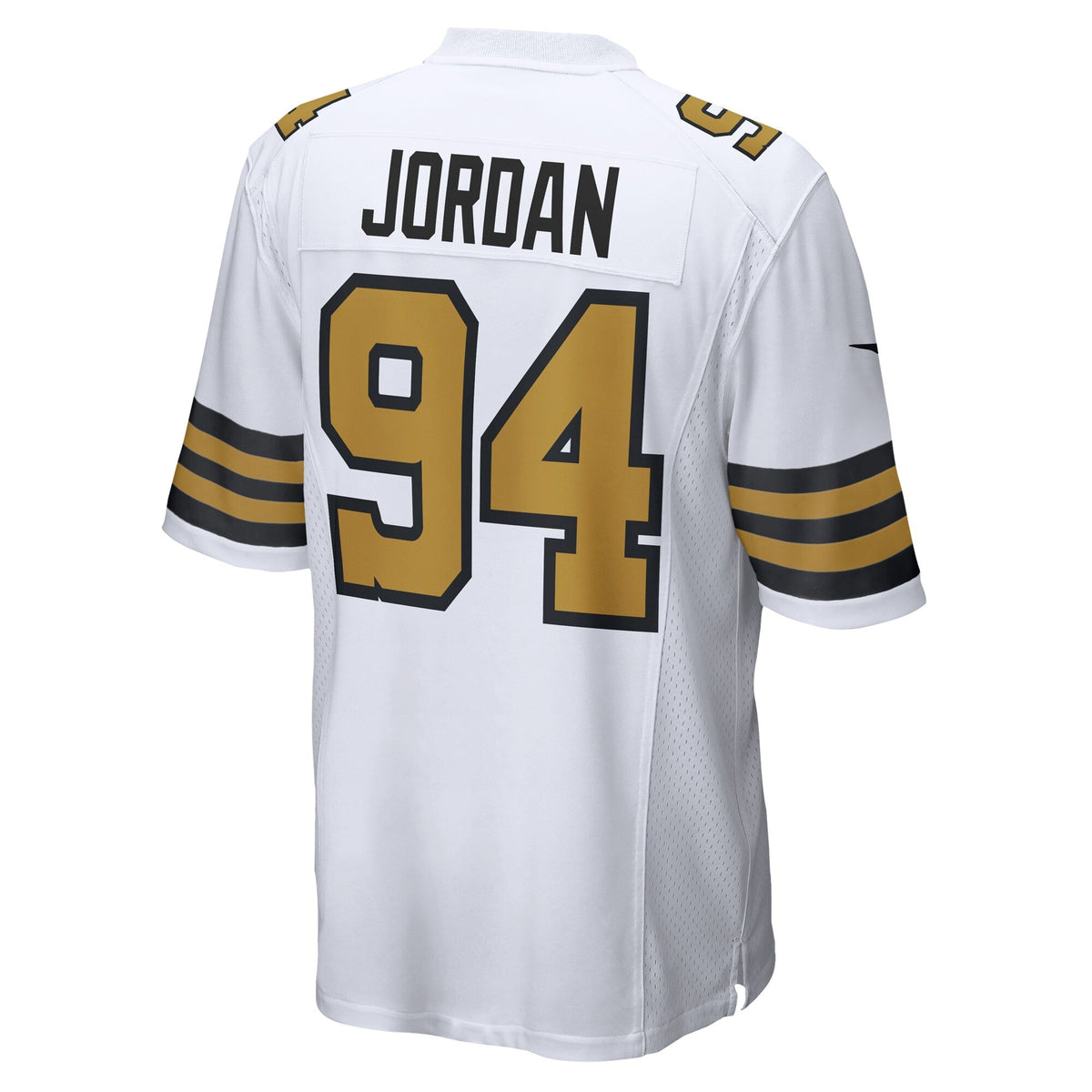 Cameron Jordan New Orleans Saints Nike Alternate Game Jersey - White football jersey product view 3