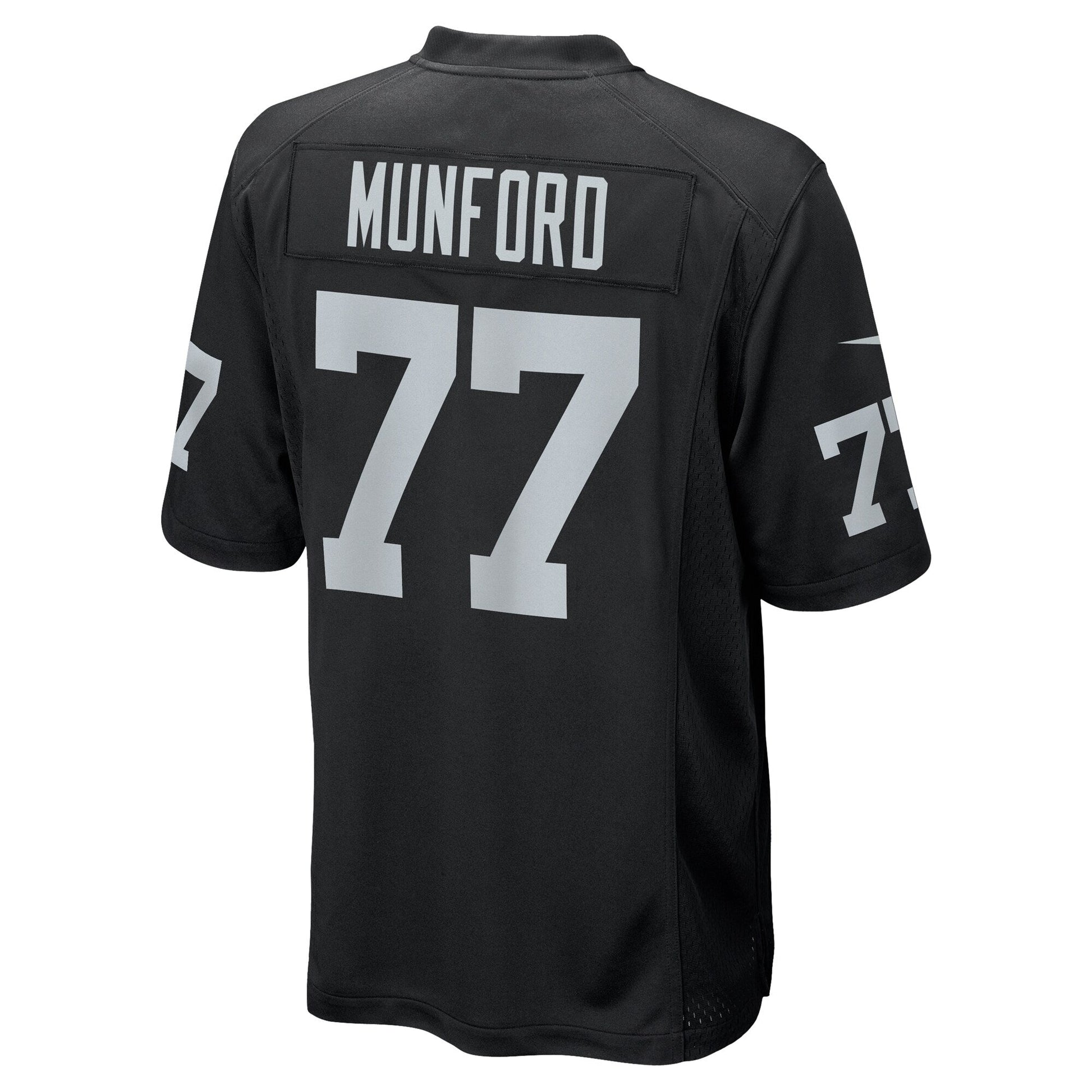 Thayer Munford Jr. Las Vegas Raiders Nike Team Game Jersey - Black football jersey product view 3