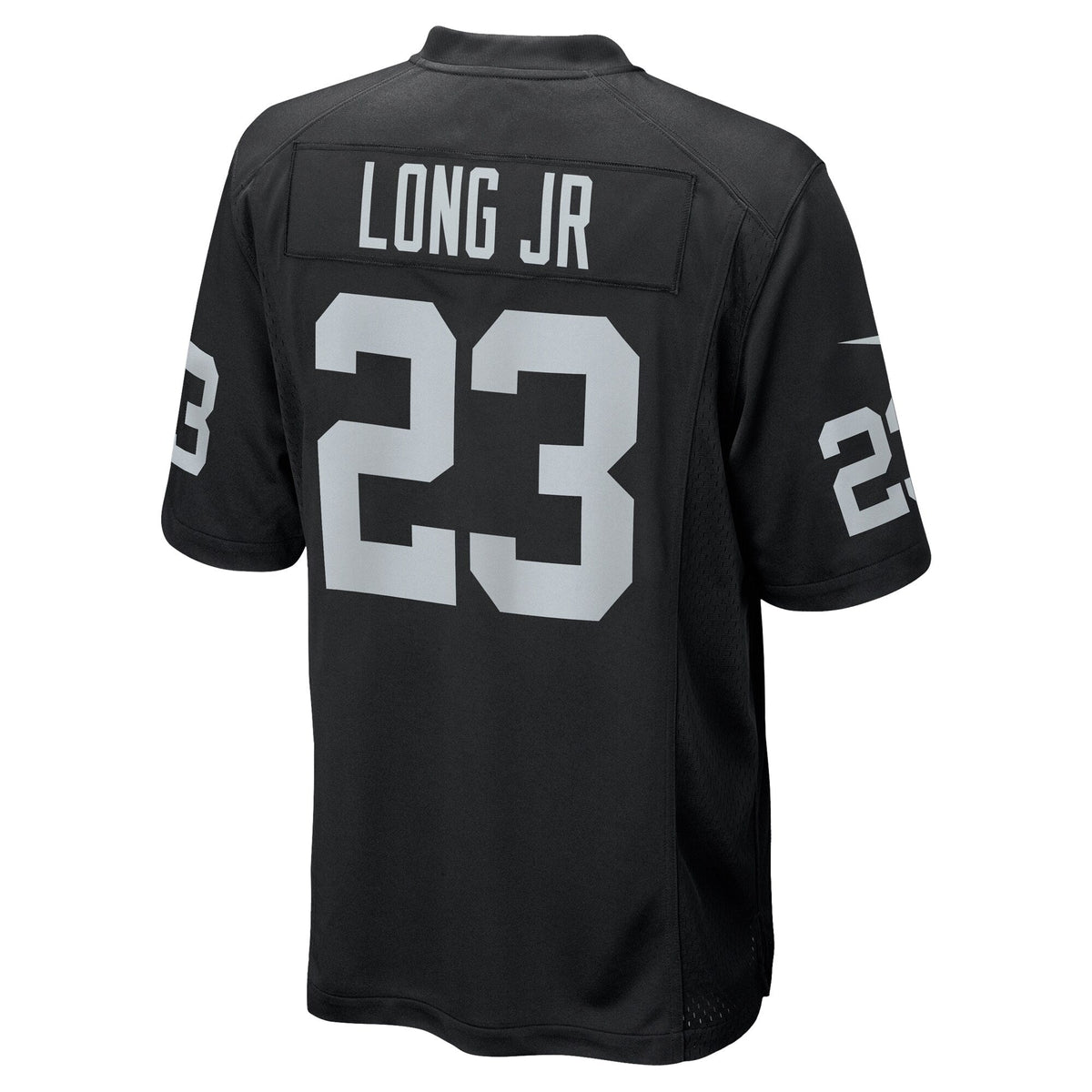 David Long Jr. Las Vegas Raiders Nike Team Game Jersey - Black football jersey product view 3