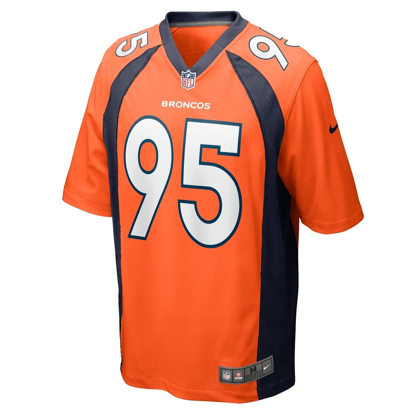 Elijah Garcia Denver Broncos Nike Team Game Jersey - Orange football jersey product view 2