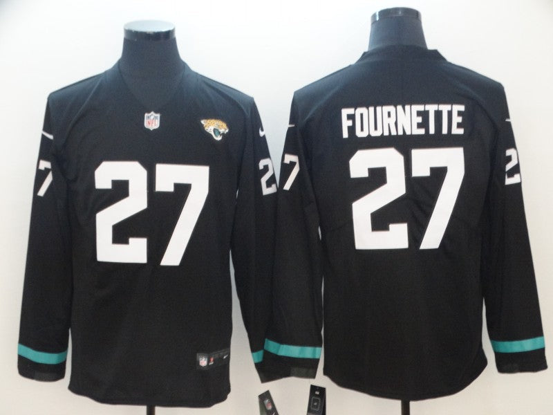 Men's Jacksonville Jaguars Leonard Fournette #27 Black Player Game Jersey1 football jersey product view 1