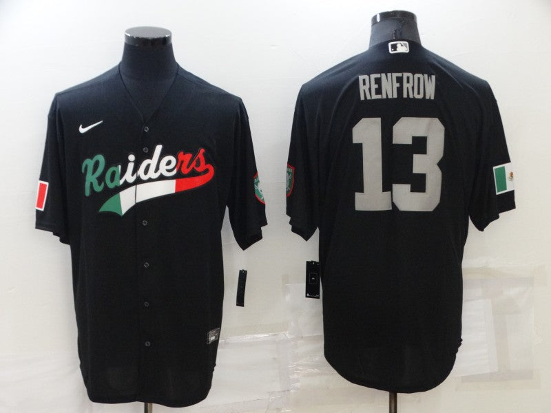 Men's Las Vegas Raiders Hunter Renfrow #13 Black Player Game Jersey1 Joint Edition football jersey product view 1