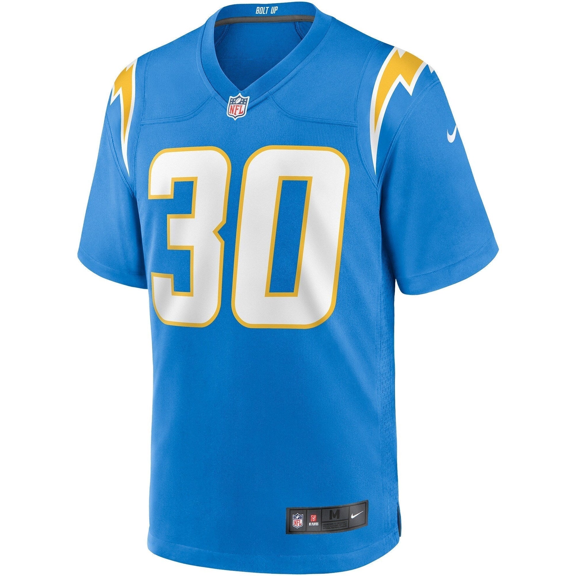 Austin Ekeler Los Angeles Chargers Nike Game Jersey - Powder Blue football jersey product view 2