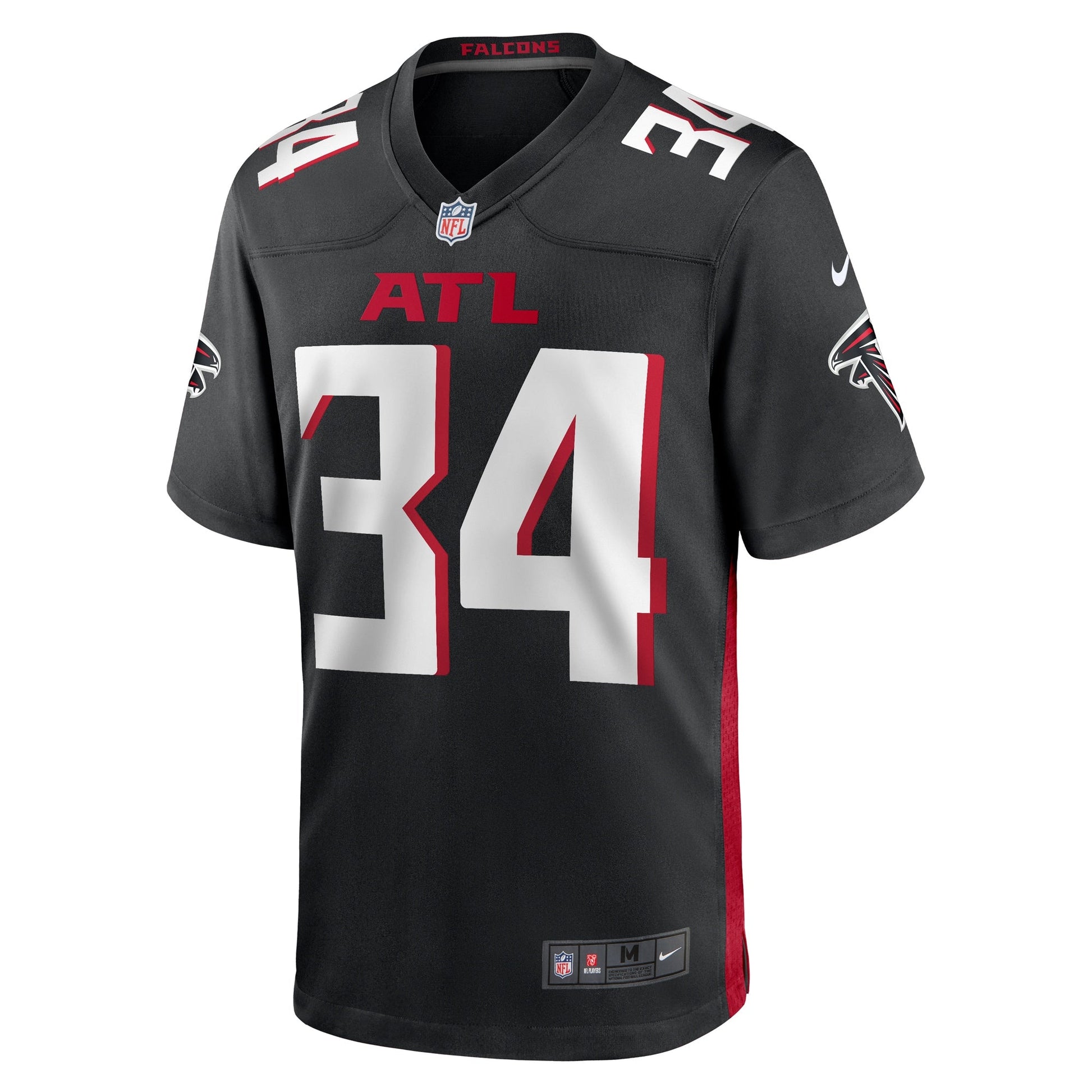 Clark Phillips III Atlanta Falcons Nike Team Game Jersey - Black football jersey product view 2
