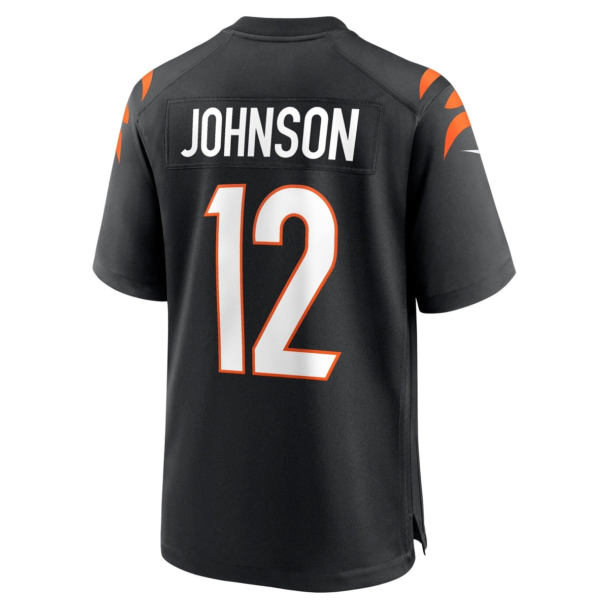 Tyron Johnson Cincinnati Bengals Nike Home Game Jersey - Black football jersey product view 3