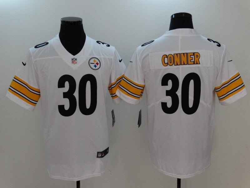 Men's Pittsburgh Steelers James Conner #30 White Vapor F.U.S.E. Limited Jersey1 football jersey product view 1