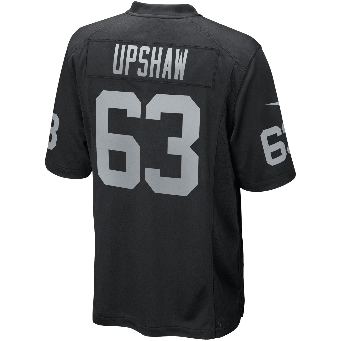 Gene Upshaw Las Vegas Raiders Nike Game Retired Jersey - Black football jersey product view 3