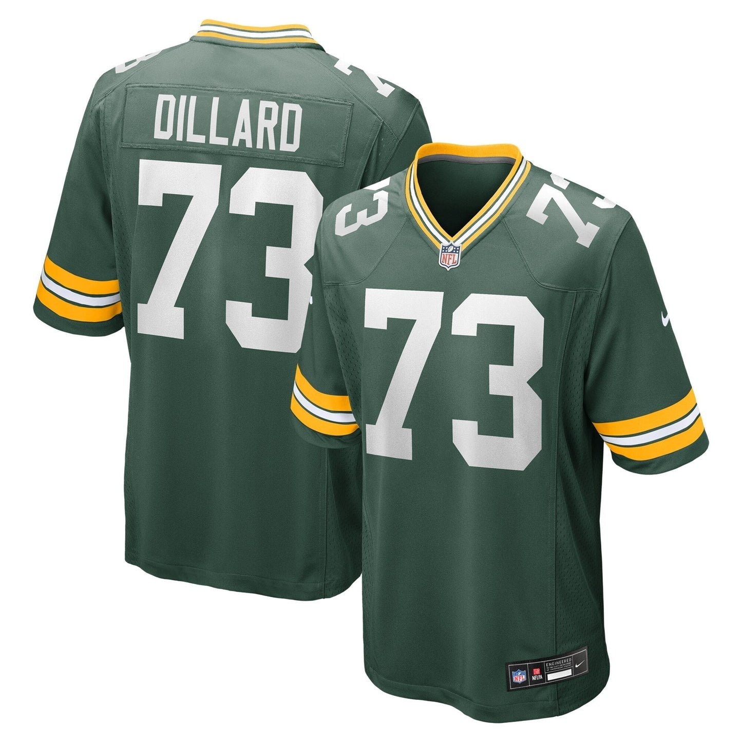 Andre Dillard Green Bay Packers Nike Game Jersey - Green football jersey product view 1