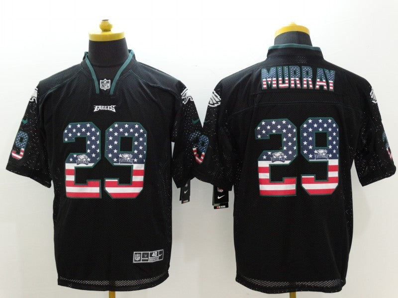 Men's Philadelphia Eagles DeMarco Murray #29 Black Game Jersey1 football jersey product view 1