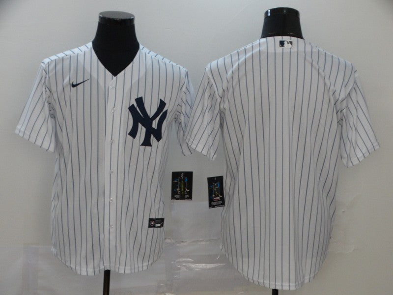 Men's New York Yankees White Home Replica Blank Jersey1 baseball jersey product view 1