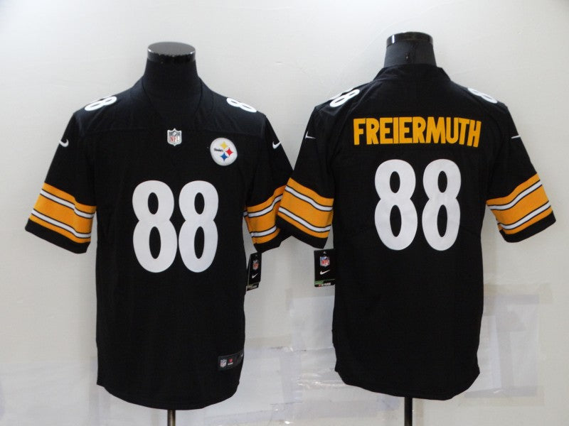 Men's Pittsburgh Steelers Pat Freiermuth #88 Black Game Jersey1 football jersey product view 1
