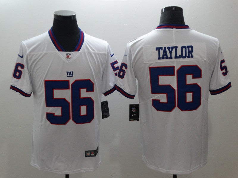 Men's New York Giants Lawrence Taylor #56 White Game Player Jersey1 football jersey product view 1