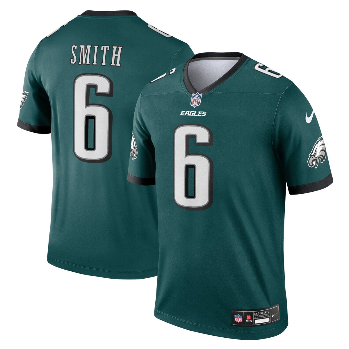 DeVonta Smith Philadelphia Eagles Nike Legend Jersey - Midnight Green football jersey product view 1