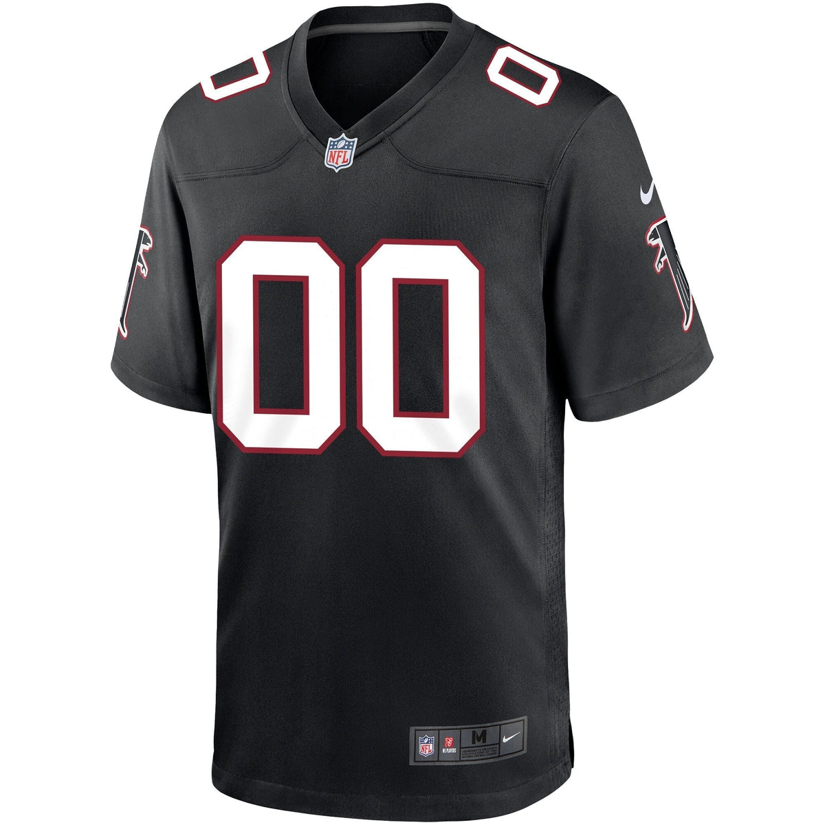 Atlanta Falcons Nike Throwback Custom Game Jersey - Black football jersey product view 2