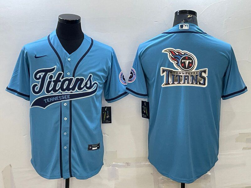 Men's Tennessee Titans Light Blue Fashion Jersey1 football jersey product view 1