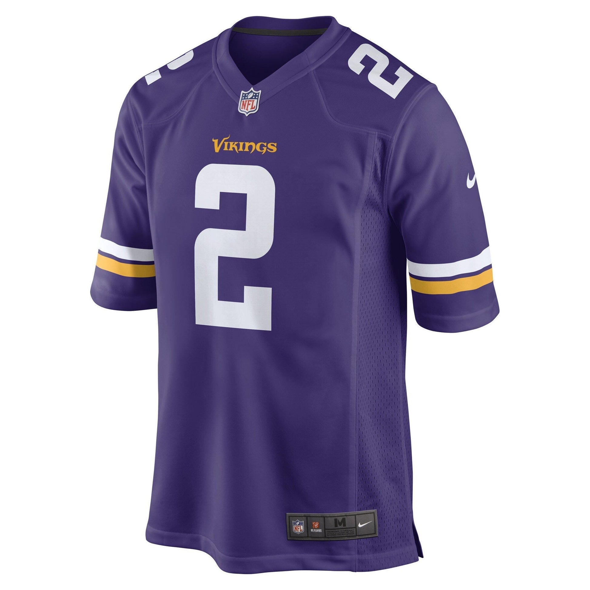 Alexander Mattison Minnesota Vikings Nike Game Jersey - Purple football jersey product view 2
