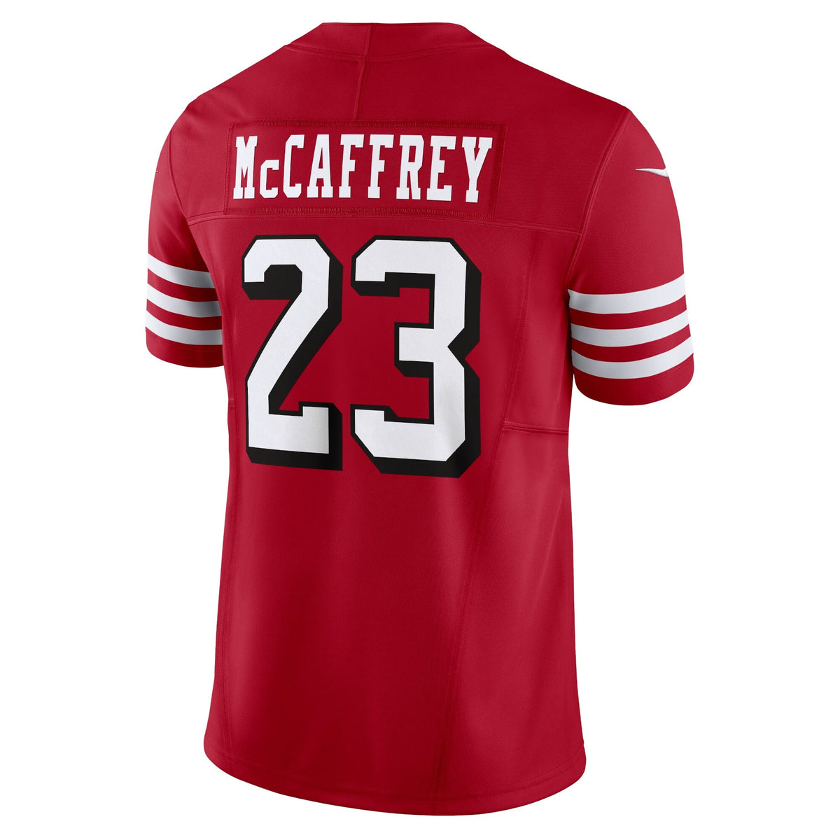 Christian McCaffrey San Francisco 49ers Nike Vapor F.U.S.E. Limited Jersey - Scarlet football jersey product view 3