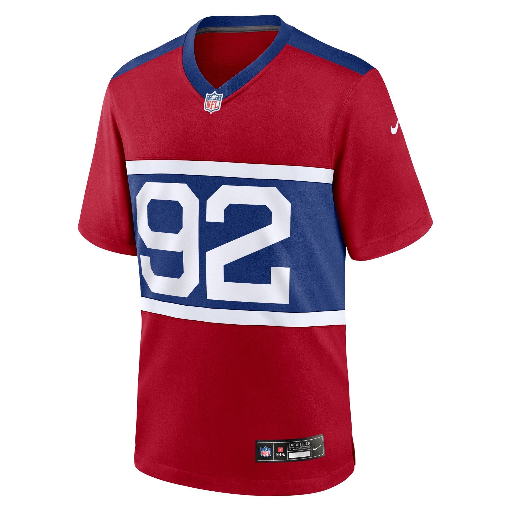 Michael Strahan New York Giants Nike Alternate Retired Game Jersey - Century Red football jersey product view 2