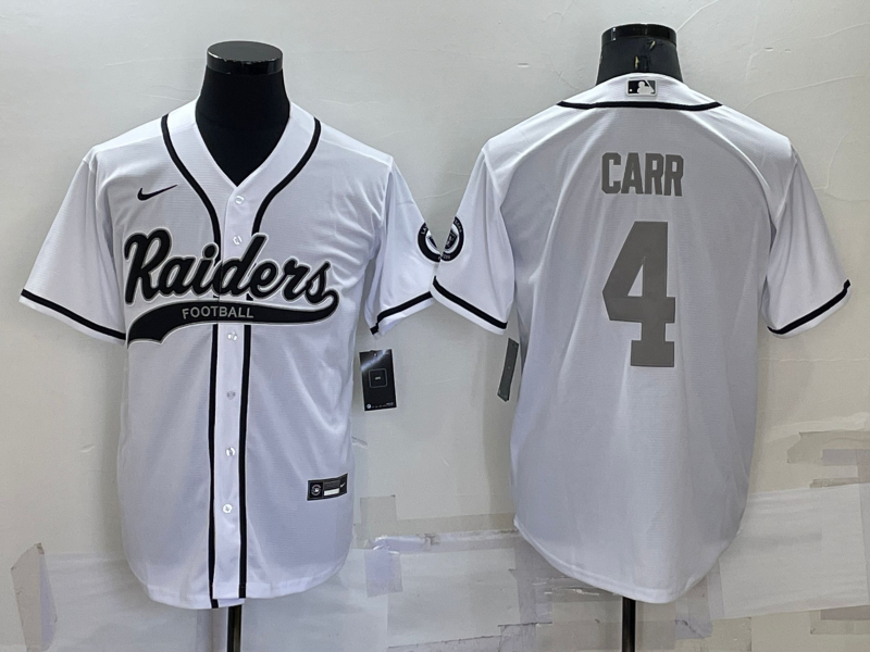 Men's Las Vegas Raiders Derek Carr #4 White Player Jersey1 Joint Edition football jersey product view 1