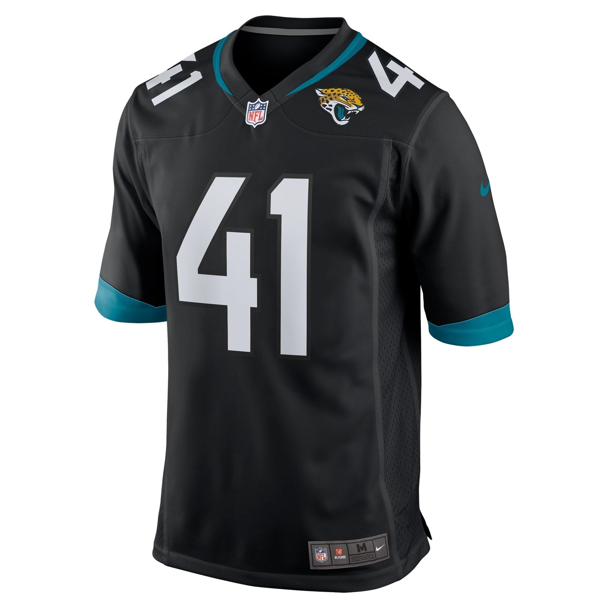Josh Hines-Allen Jacksonville Jaguars Nike Alternate Game Jersey - Black football jersey product view 2
