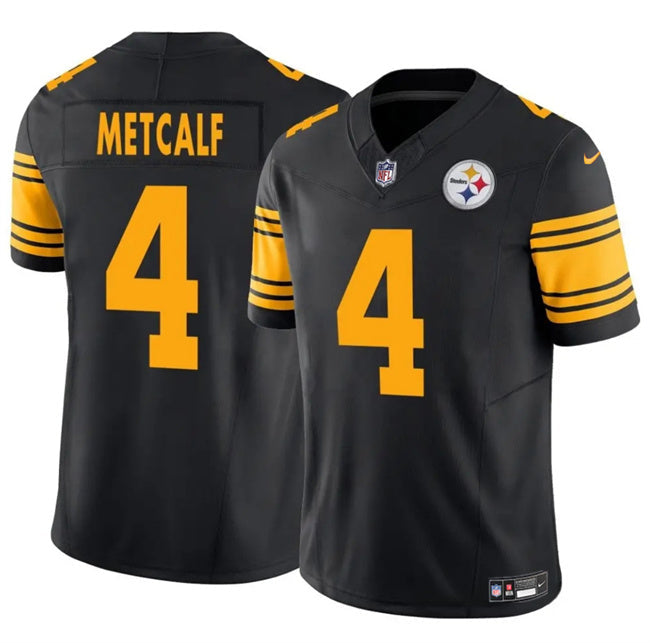 Pittsburgh Steelers DK Metcalf #4 Nike DK Metcalf 2025 Vapor F.U.S.E. Limited Jersey football jersey product view 1