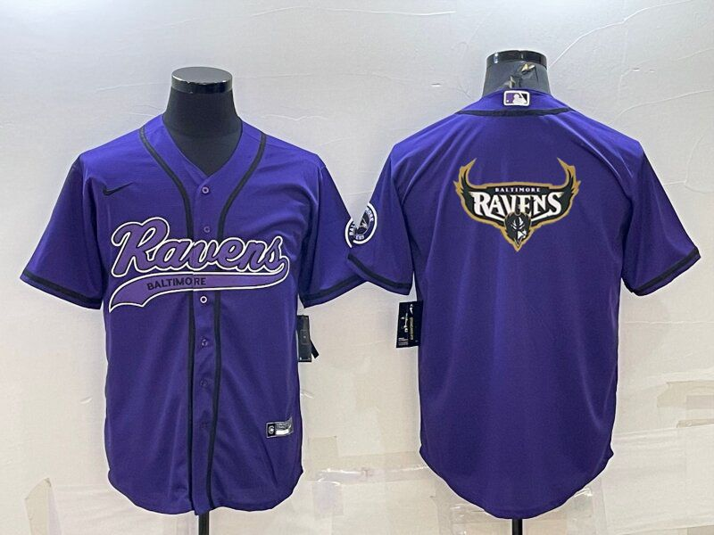 Men's Baltimore Ravens Purple Game Jersey1 football jersey product view 1