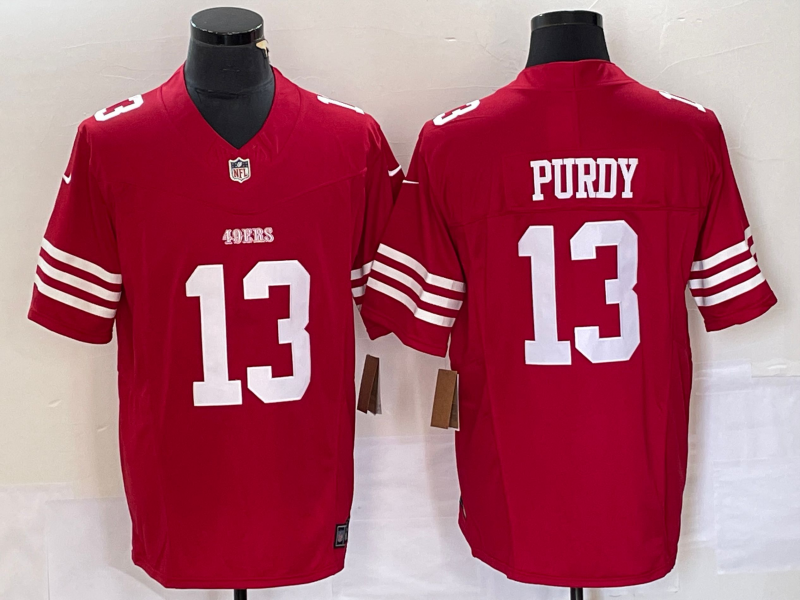 Men's San Francisco 49ers Brock Purdy #13 Scarlet Vapor F.U.S.E. Limited Jersey1 football jersey product view 1