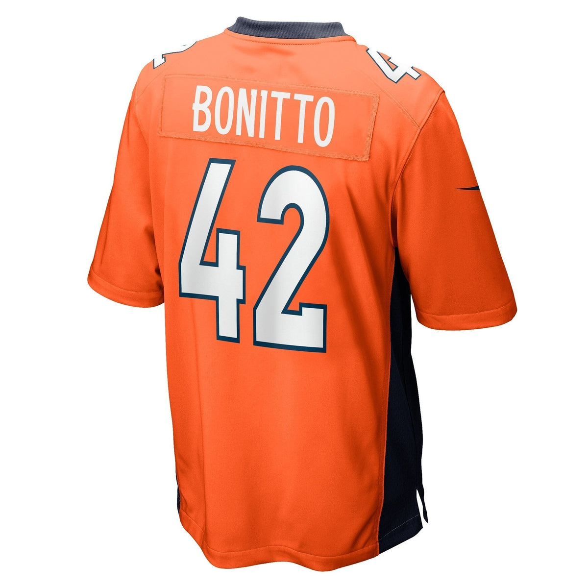 Nik Bonitto Denver Broncos Nike Game Jersey - Orange football jersey product view 3