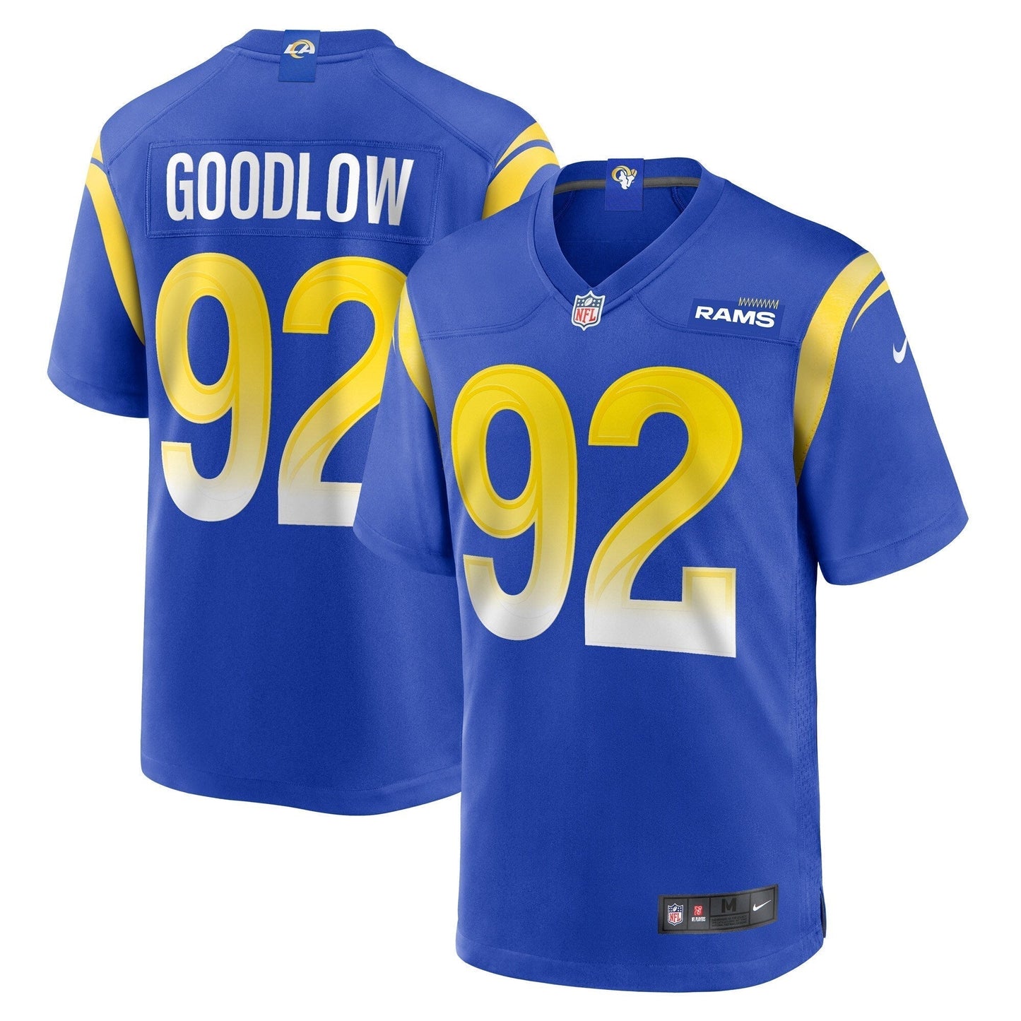 Anthony Goodlow Los Angeles Rams Nike Game Jersey - Royal football jersey product view 1