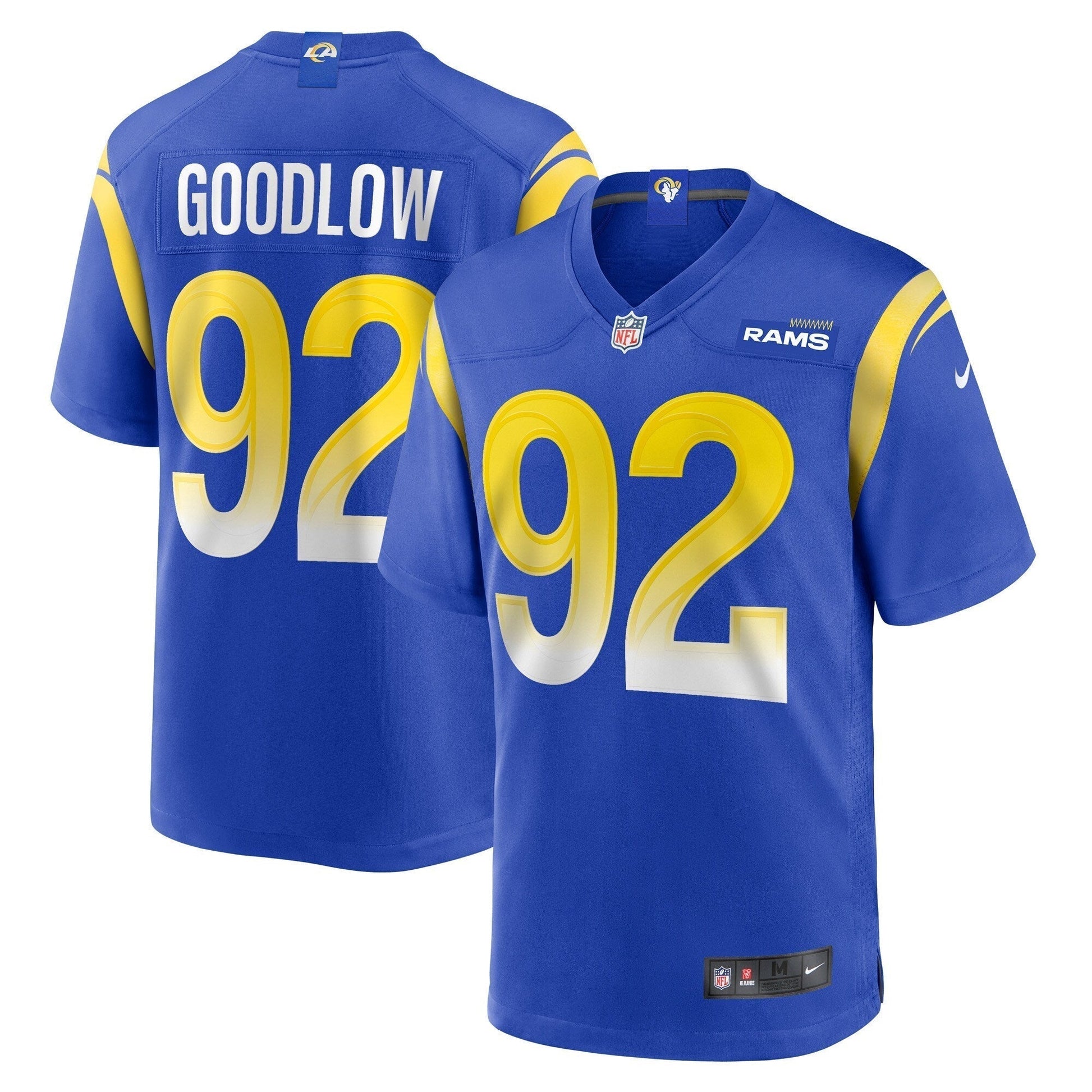 Anthony Goodlow Los Angeles Rams Nike Game Jersey - Royal football jersey product view 1