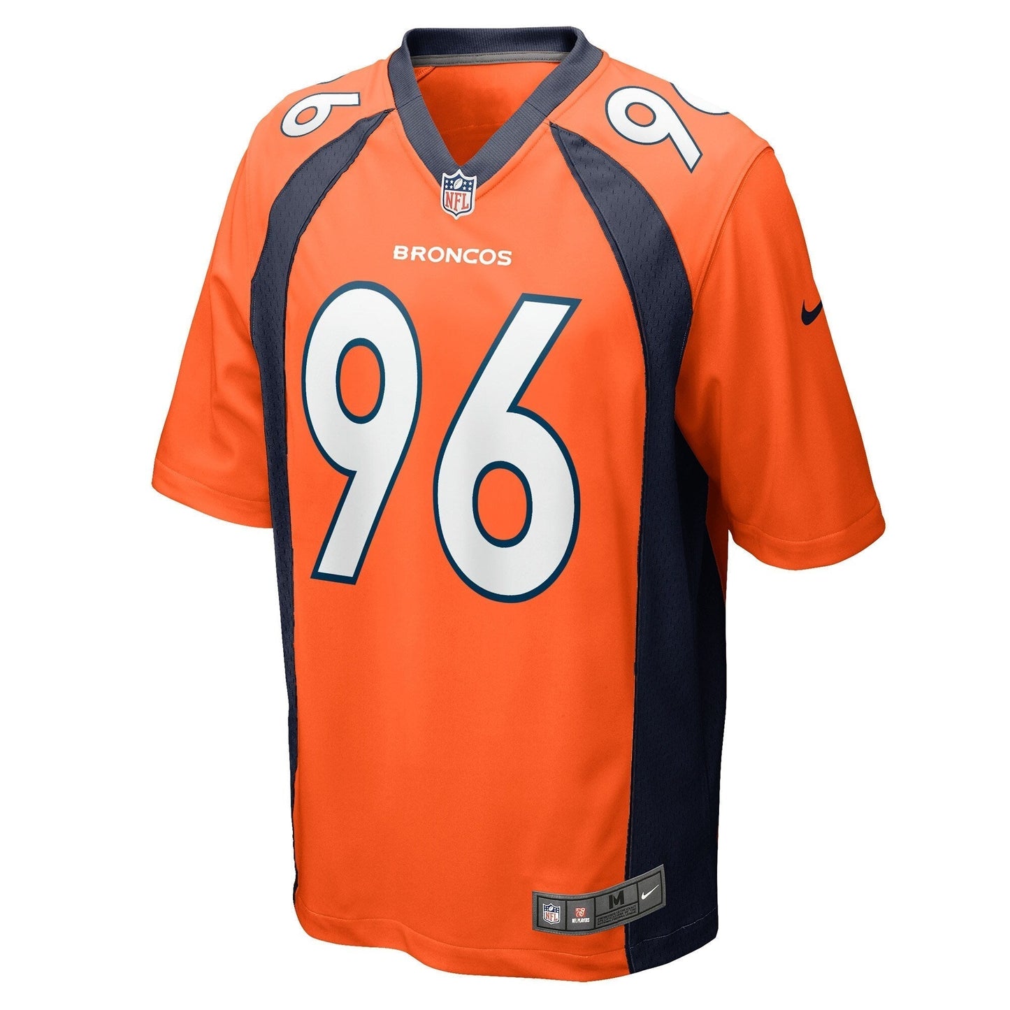 Eyioma Uwazurike Denver Broncos Nike Game Jersey - Orange football jersey product view 2