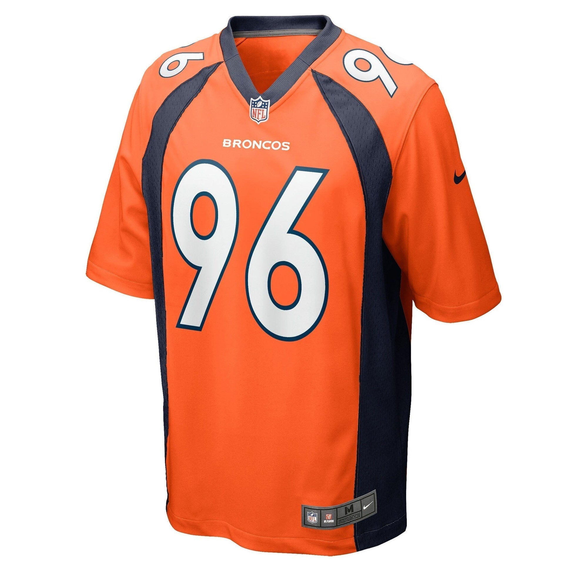 Eyioma Uwazurike Denver Broncos Nike Game Jersey - Orange football jersey product view 2