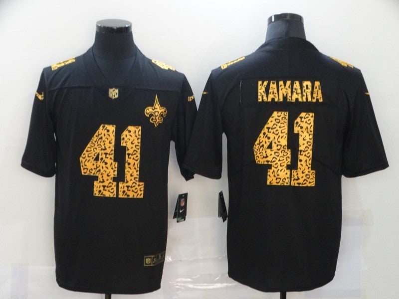 Men's New Orleans Saints Alvin Kamara #41 Black Player Game Jersey1 football jersey product view 1