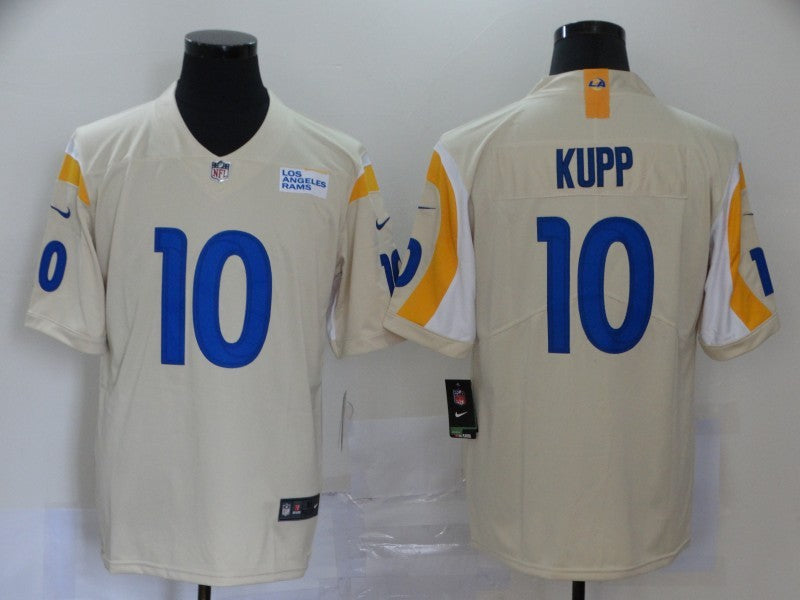 Men's Los Angeles Rams Cooper Kupp #10 Beige Vapor Limited Jersey1 football jersey product view 1