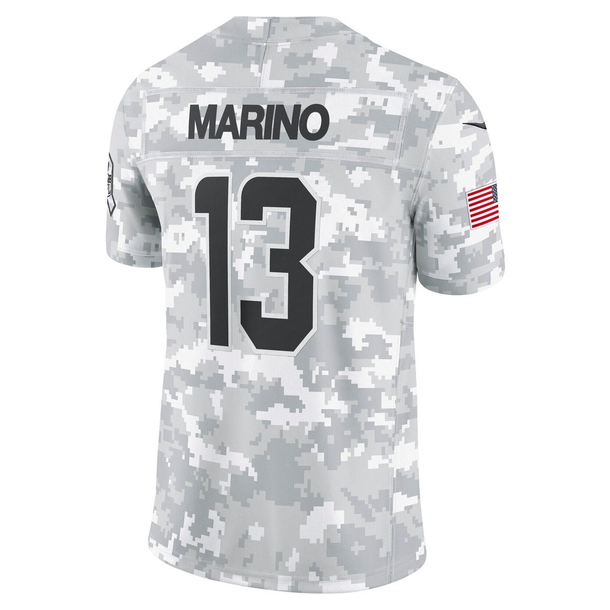 Dan Marino Miami Dolphins Nike 2024 Salute to Service Retired Limited Jersey - Arctic Camo football jersey product view 3