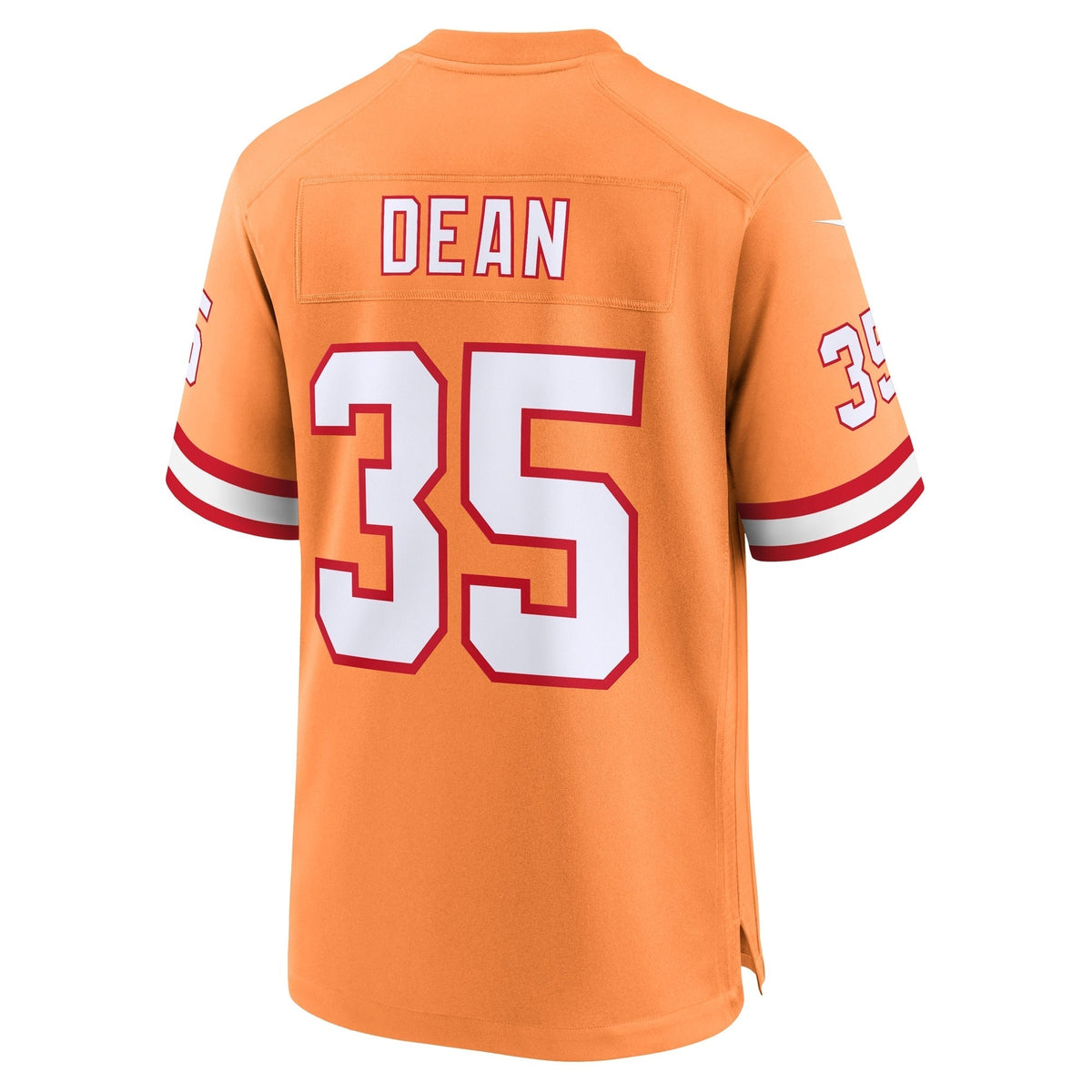 Jamel Dean Tampa Bay Buccaneers Nike Throwback Game Jersey - Orange football jersey product view 3