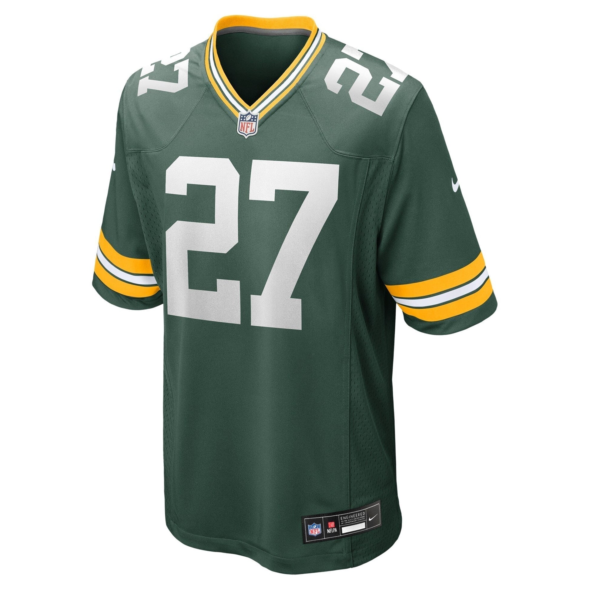 Kitan Oladapo Green Bay Packers Nike Game Jersey - Green football jersey product view 2