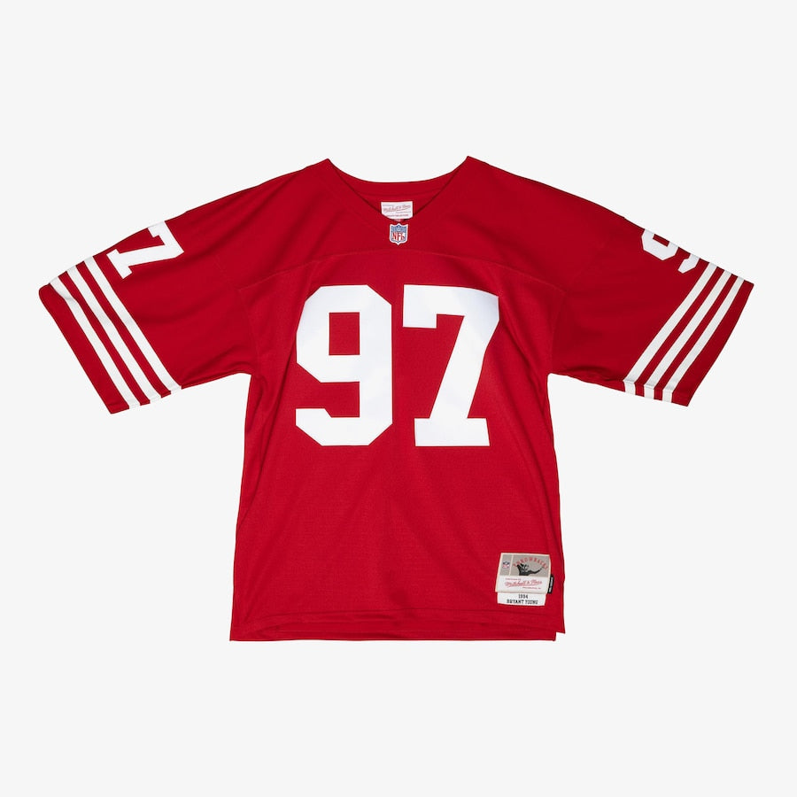 Men's Bryant Young Scarlet San Francisco 49ers 1994 Legacy Jersey football jersey product view 1