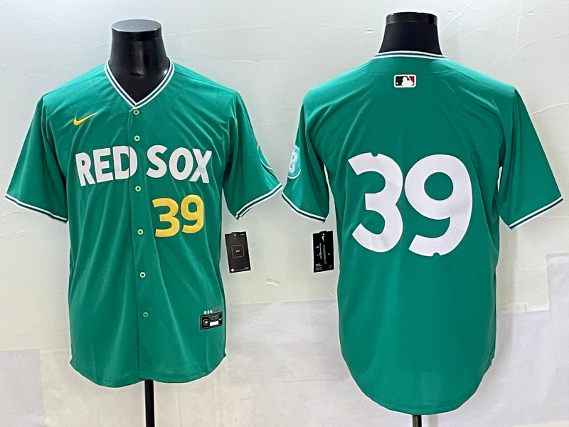 Men's Boston Red Sox Marcelo Mayer #39 Green 2025 City Connect Limited Player Jersey baseball jersey product view 1