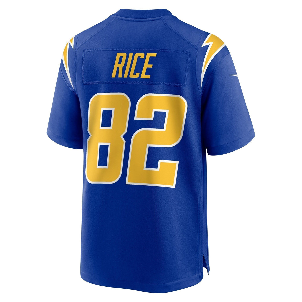 Brenden Rice Los Angeles Chargers Nike 2024 NFL Draft 2nd Alternate Game Jersey - Royal football jersey product view 3