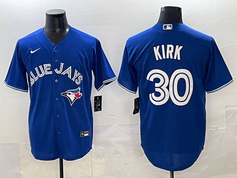 Men's Toronto Blue Jays Alejandro Kirk #30 Royal Alternate Player Jersey baseball jersey product view 1
